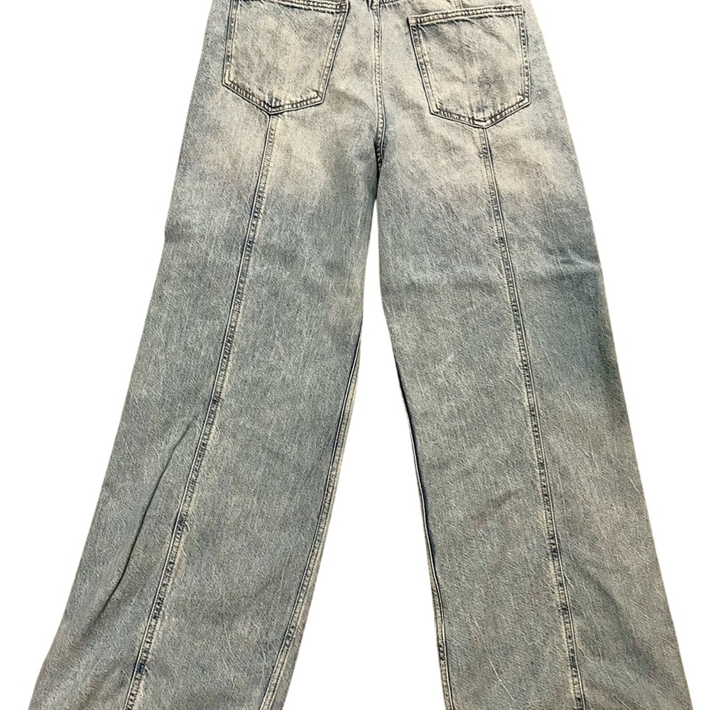Arizona Jean Co Juniors Sz 11 High Rise Wide Leg Light Wash Jeans - Picture 7 of 8